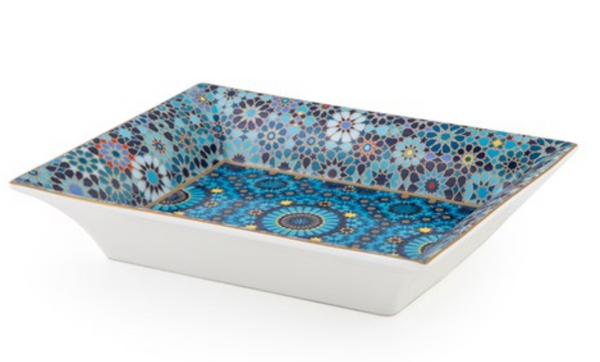 Porcelain Change Tray Moucharabieh Blue