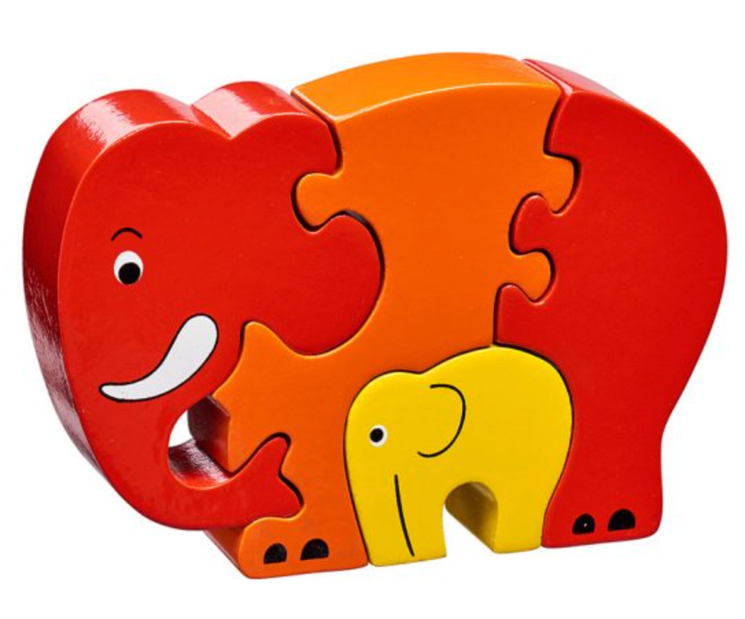 Red Elephant & Baby Jigsaw