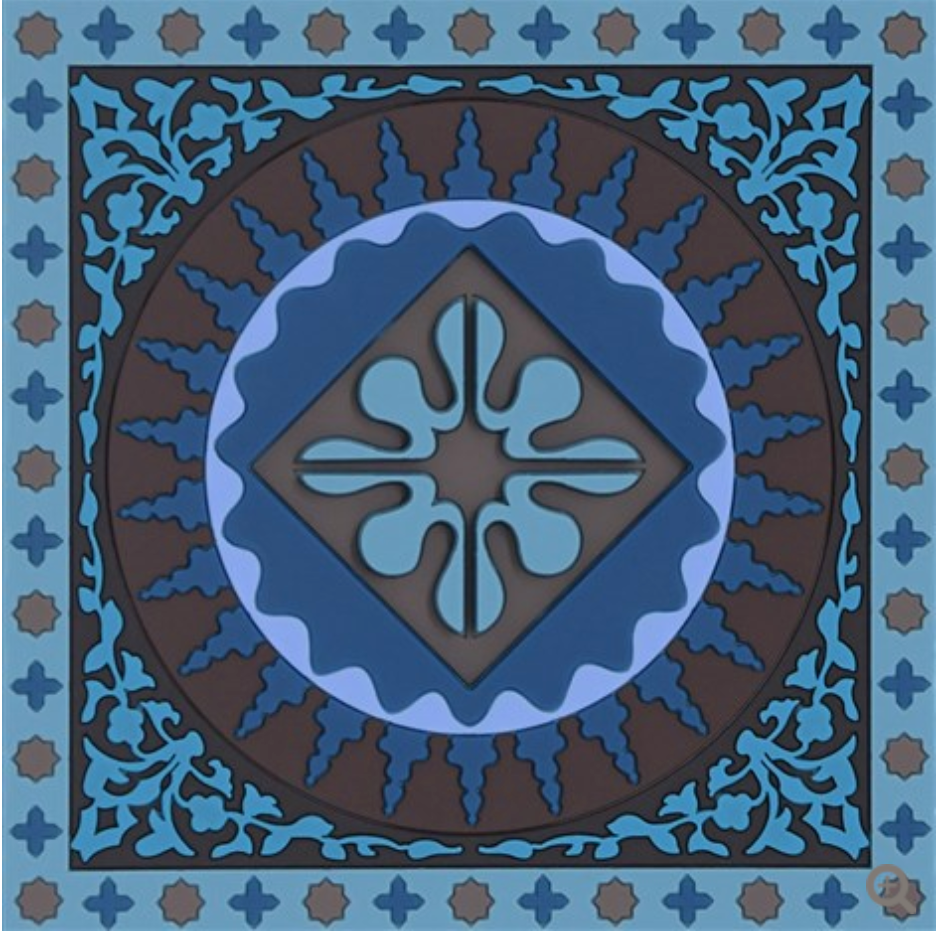 Coaster Mosaic Blue