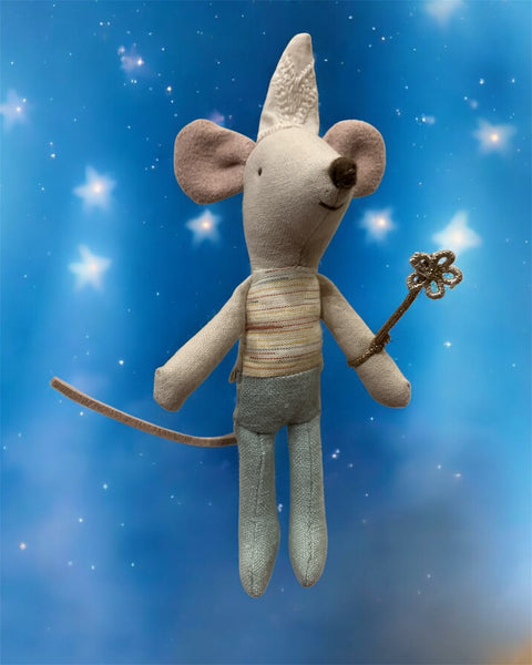 Tooth Fairy Mouse in Matchbox - Blue