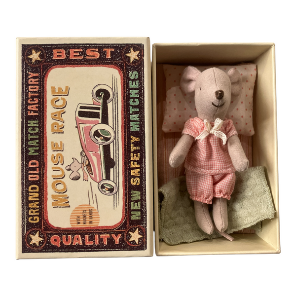 Little Sister Mouse in Matchbox