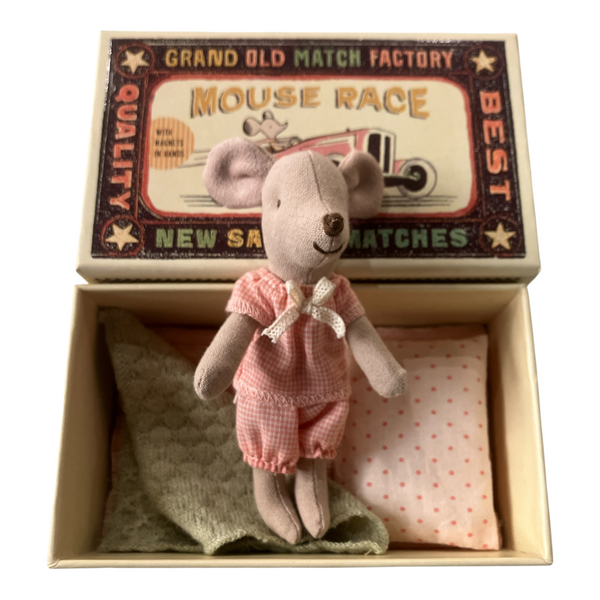 Little Sister Mouse in Matchbox