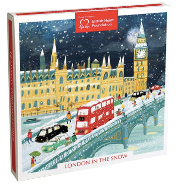 12 Charity Cards London in the Snow