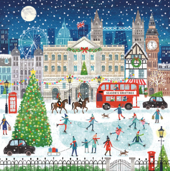 12 Charity Cards London in the Snow
