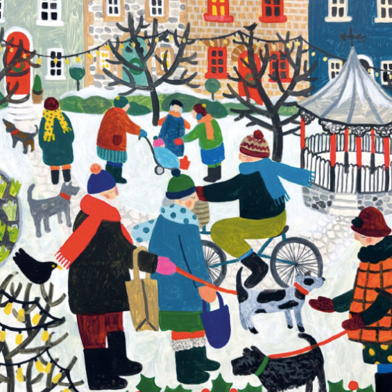 12 Charity Cards Christmas in the Village