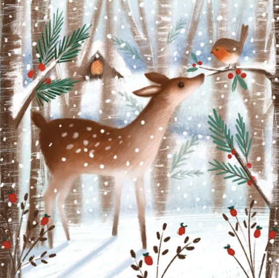 20 Charity Cards Festive Forest