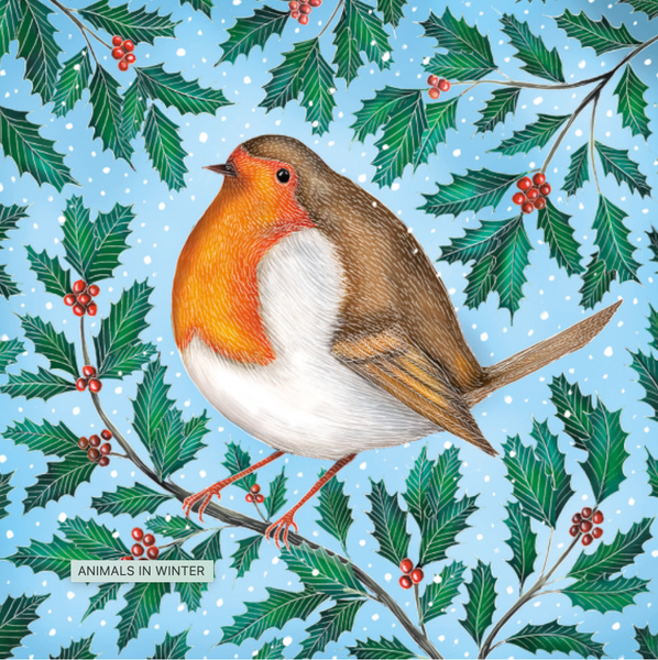20 Charity Cards Animals in Winter