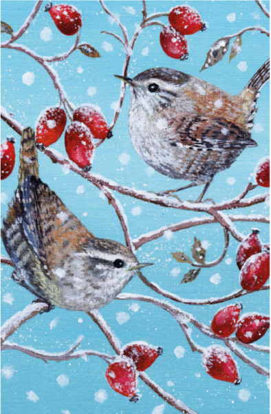 20 Charity Cards Birds and Berries