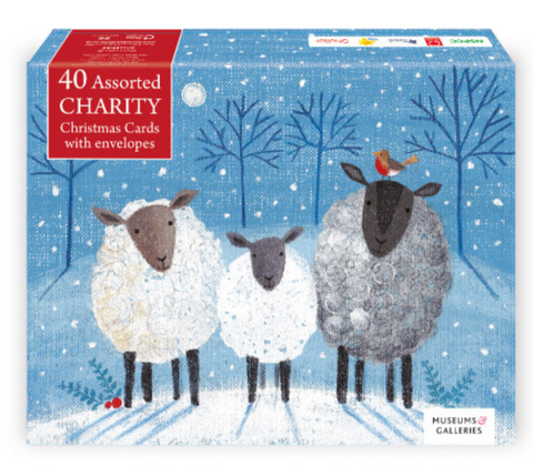 40 Mixed Charity Box Christmas Cards