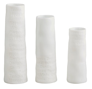 Poetry Mini Vases (Set of Three)