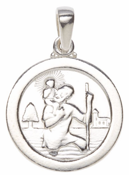 Silver St Christopher (large) SH53006