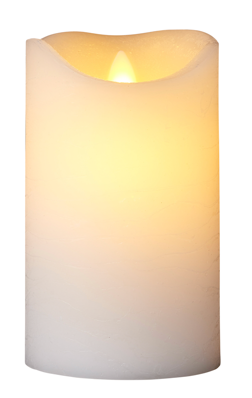 Sirius Sara White LED Wax Candle 15cm