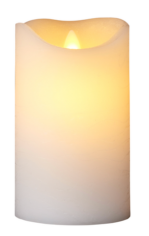 Sirius Sara White LED Wax Candle 15cm