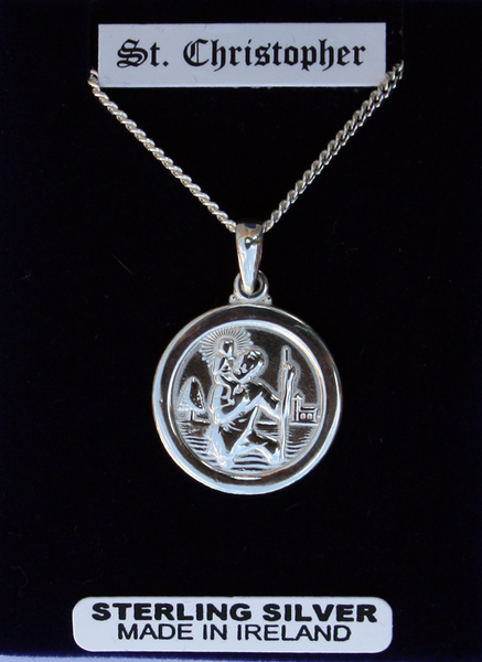 Silver St Christopher (large) SH53006