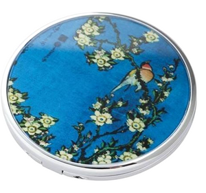 Hokusai- Bird/Flower Pocket Mirror