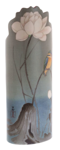 Koson - Kingfisher with Lotus Flowe Vase