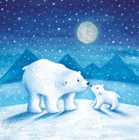 Moonlit Polar Bears