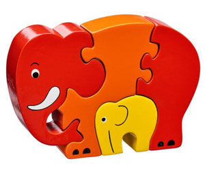 Red Elephant & Baby Jigsaw