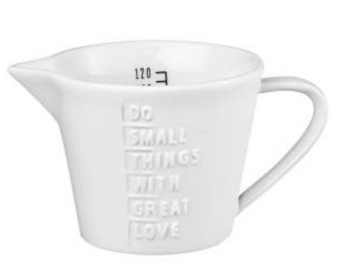 Measuring jug Do small things great love