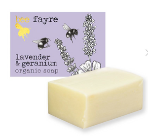 Bee Calm Lavender & Geranium Organi Soap