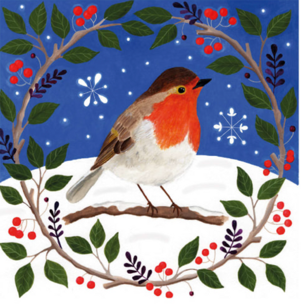 20 Charity Cards Animals in the Snow