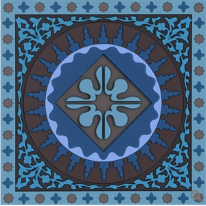 Coaster Mosaic Blue