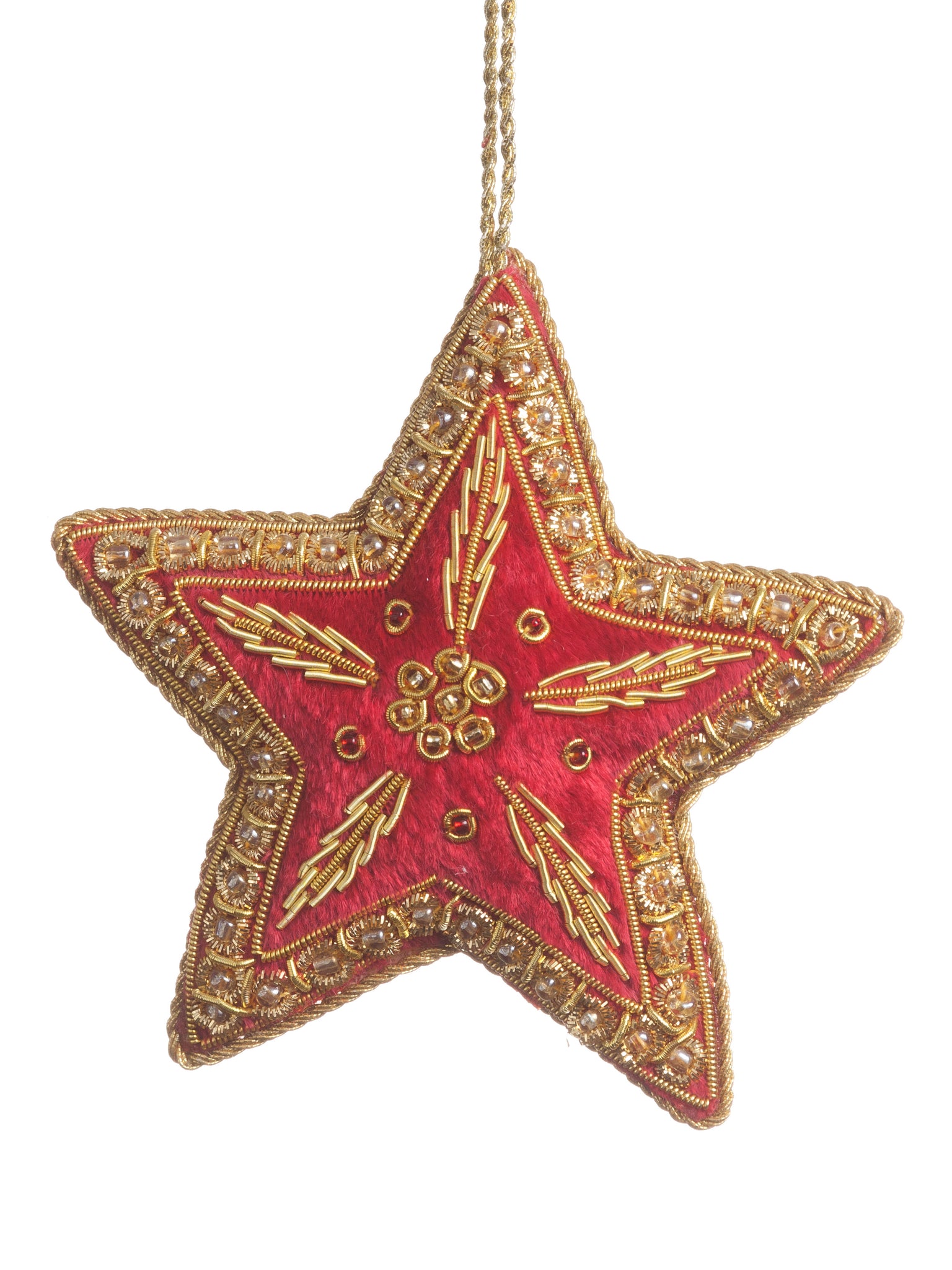 Red Embroidered Star